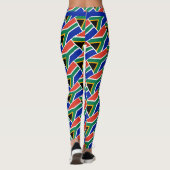ZUID-AFRIKA Schrift RUN UW RAS gepersonaliseerd Leggings (Achterkant)