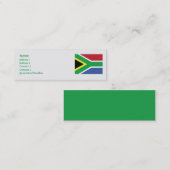 Zuid-Afrika - Skinny Mini Visitekaartje (Voorkant / Achterkant)