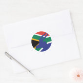 Zuid-Afrika Springbok Antelope Zuid-Afrikaans Ronde Sticker (Envelop)