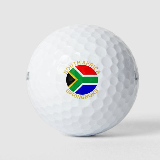 Zuid-Afrika Springboks Golfballen (Voorkant)