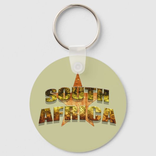 Zuid-Afrika Star-T - shirts en Zuid-Afrikaanse Sta Sleutelhanger (Voorkant)