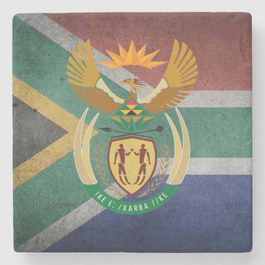 Zuid-Afrika Stenen Onderzetter (Voorkant)