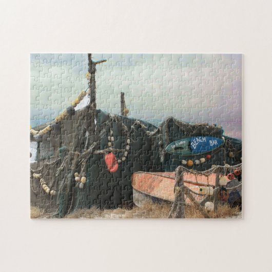 Zuid-Afrika Strandlooper Hut. Legpuzzel (Horizontaal)