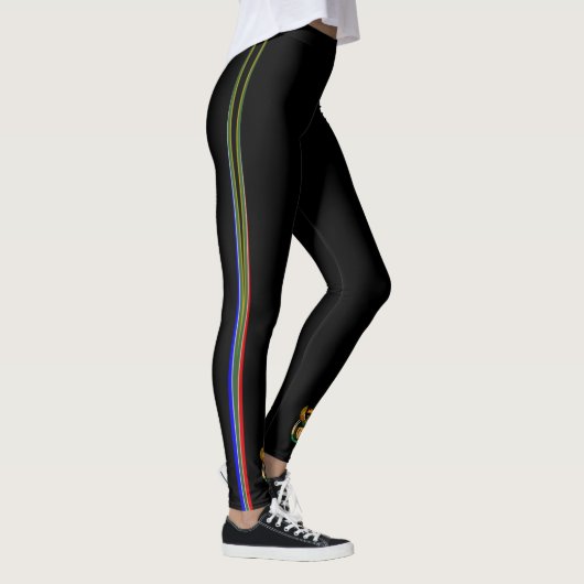 Zuid-Afrika strepen vlag Leggings (Rechts)