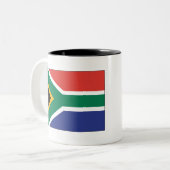 Zuid-Afrika Tweekleurige Koffiemok (Voorkant links)