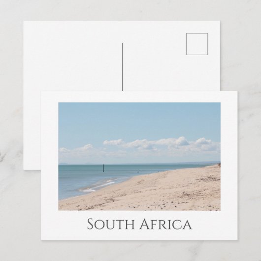 Zuid-Afrika Velddrif Strand Oceaan Uitzicht Natuur Briefkaart (Voorkant / Achterkant)