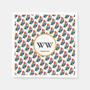 ZUID-AFRIKA Verjaardagsfeest Heritage Feest Servet