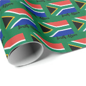Zuid-Afrika — Verpakkingspapier, Afrikaans vlaggeg Cadeaupapier (Rol Hoek)