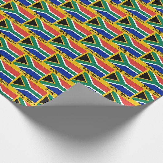 Zuid-Afrika — Verpakkingspapier, Afrikaanse vlagpa Cadeaupapier (Hoek)