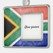 Zuid-Afrika Verzilverd Omlijst Ornament (Links)
