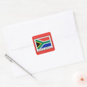 Zuid-Afrika Vierkante Sticker (Envelop)
