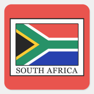 Zuid-Afrika Vierkante Sticker
