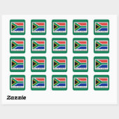 Zuid-Afrika Vierkante Sticker (Vel)