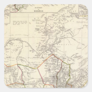 Zuid-Afrika Vierkante Sticker