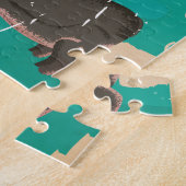 Zuid-Afrika Vintage Travel poster Legpuzzel (Zijkant)