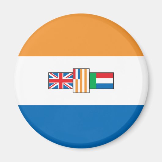 Zuid-Afrika Vlag 1928 Magneet (Voorkant)