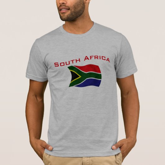 Zuid-Afrika vlag 2 T-shirt (Voorkant)