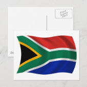 Zuid-Afrika Vlag Ansichtkaart Briefkaart (Voorkant / Achterkant)