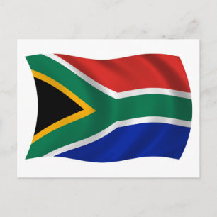 Zuid-Afrika Vlag Ansichtkaart Briefkaart
