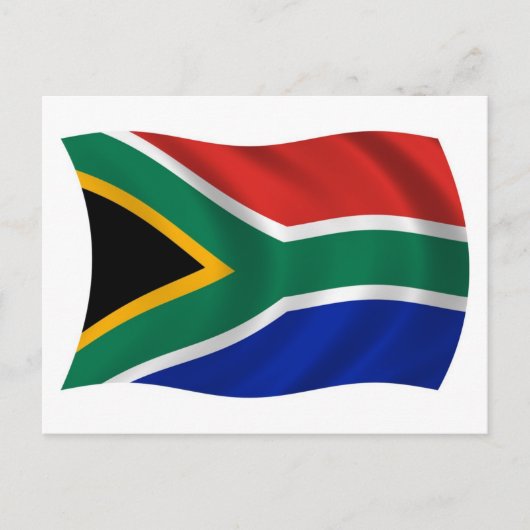 Zuid-Afrika Vlag Ansichtkaart Briefkaart (Voorkant)