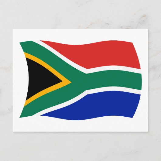 Zuid-Afrika Vlag Ansichtkaart Briefkaart (Voorkant)