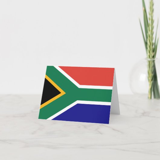 Zuid-Afrika Vlag Bedankkaart (Voorkant)