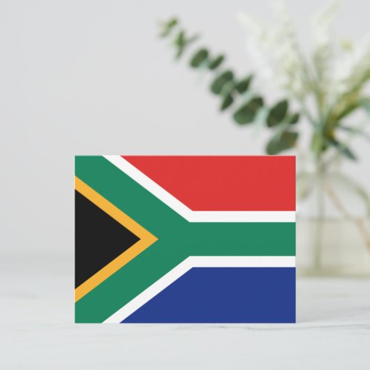 Zuid-Afrika Vlag Briefkaart (Staand voorkant)