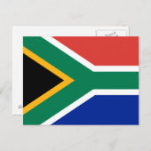 Zuid-Afrika Vlag Briefkaart (Voorkant / Achterkant)