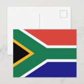 Zuid-Afrika Vlag Briefkaart (Voorkant / Achterkant)