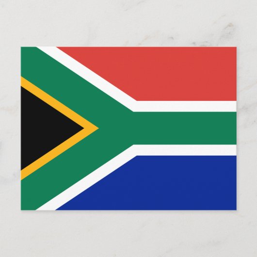 Zuid-Afrika Vlag Briefkaart (Voorkant)