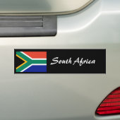 Zuid-Afrika-vlag bumper 2 Bumpersticker (Op auto)