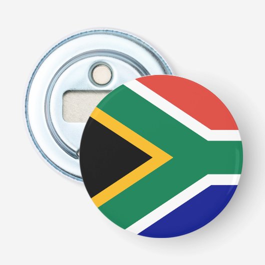 Zuid-Afrika Vlag  Button Flesopener (Voorkant)