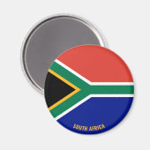 Zuid-Afrika Vlag charmerend patriottisch Magneet (Voorkant / Achterkant)