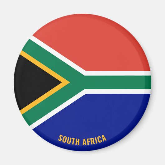 Zuid-Afrika Vlag charmerend patriottisch Magneet (Voorkant)