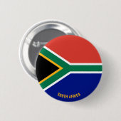 Zuid-Afrika Vlag charmerend patriottisch Ronde Button 5,7 Cm (Voorkant /achterkant)