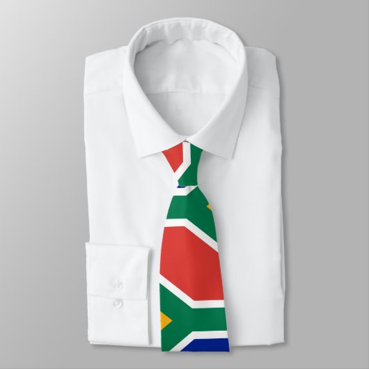 Zuid-Afrika Vlag Colorful Necktie Stropdas (Gebonden)