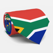 Zuid-Afrika Vlag Colorful Necktie Stropdas (Opgerold)