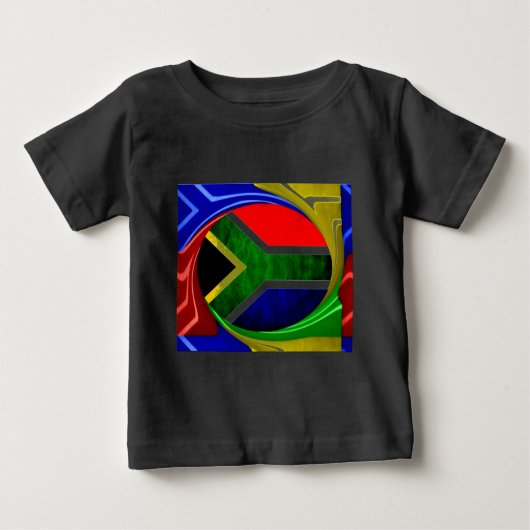 Zuid-Afrika Vlag: Dynamisch Wervel Motief (Voorkant)