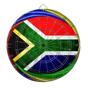 Zuid-Afrika Vlag: Dynamisch Wervel Motief Dartbord