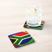 Zuid-Afrika Vlag: Dynamisch Wervelend Motief Onderzetter (Rechterzijde)