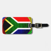 Zuid-Afrika Vlag: Dynamisch wervelmotief Bagagelabel (Voorkant horizontaal)