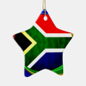 Zuid-Afrika Vlag: Dynamisch wervelmotief Keramisch Ornament (Rechts)