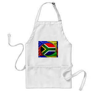Zuid-Afrika Vlag: Dynamisch wervelmotief Standaard Schort