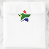 Zuid-Afrika Vlag: Dynamisch wervelmotief Ster Sticker (Tas)