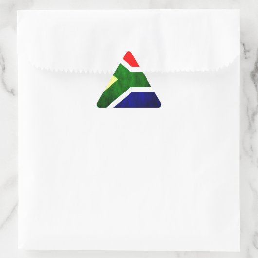 Zuid-Afrika Vlag: Dynamisch wervelmotief Sticker (Tas)