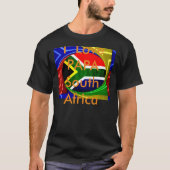 Zuid-Afrika Vlag: Dynamisch wervelmotief T-shirt (Voorkant)