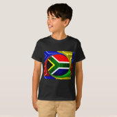 Zuid-Afrika Vlag: Dynamisch wervelmotief T-shirt (Voorkant volledig)