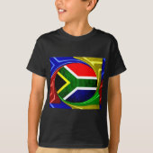 Zuid-Afrika Vlag: Dynamisch wervelmotief T-shirt (Voorkant)