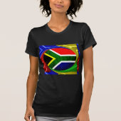 Zuid-Afrika Vlag: Dynamisch wervelmotief T-shirt (Voorkant)