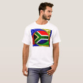 Zuid-Afrika Vlag: Dynamisch wervelmotief T-shirt (Voorkant volledig)